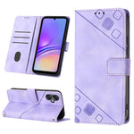 Custodia portafoglio in pelle goffrata per Samsung Galaxy S24 5G
