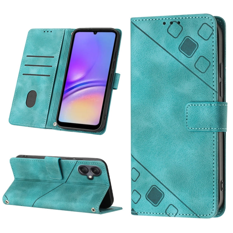 Custodia portafoglio in pelle goffrata per Samsung Galaxy S24 5G