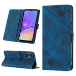 Custodia portafoglio in pelle goffrata per Samsung Galaxy S24 5G