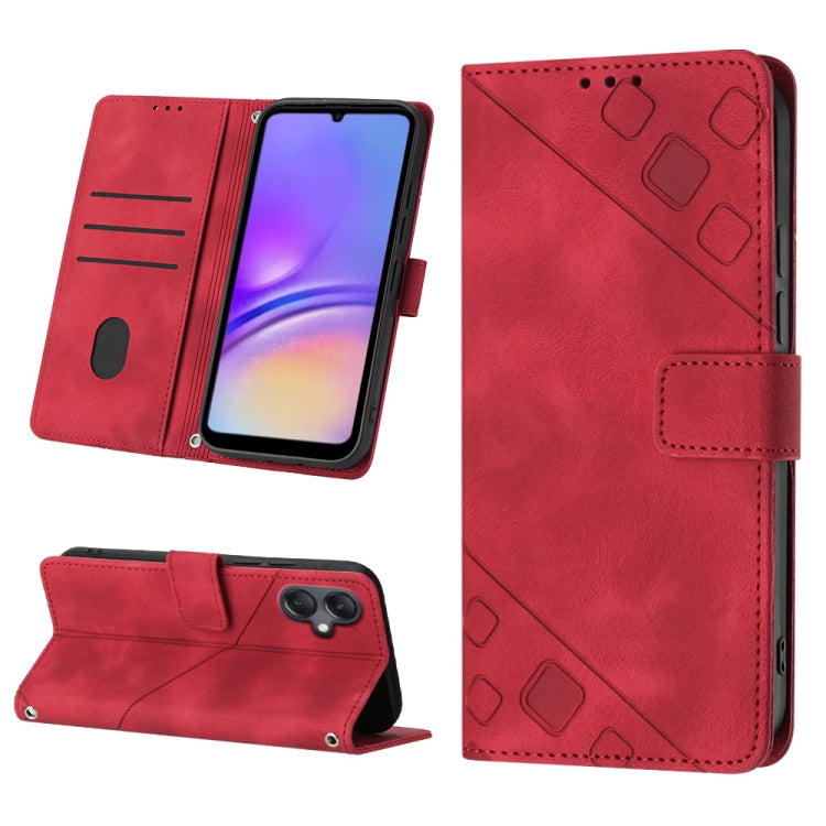 Custodia portafoglio in pelle goffrata per Samsung Galaxy S24 5G