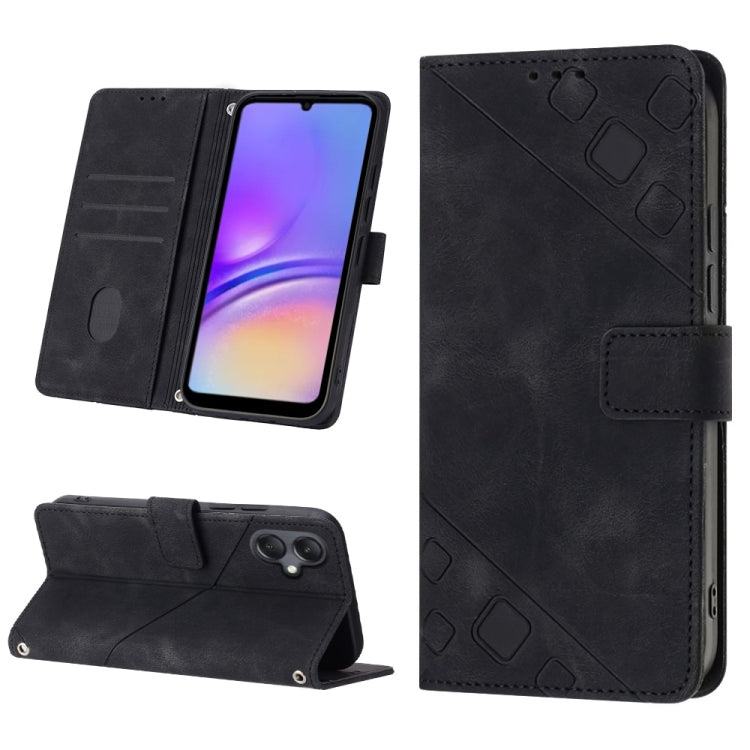 Custodia portafoglio in pelle goffrata per Samsung Galaxy S24 5G