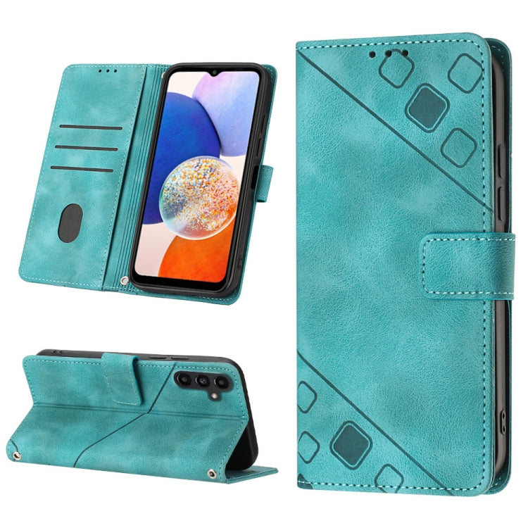 Custodia portafoglio in pelle goffrata per Samsung Galaxy S24 5G