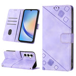 Custodia portafoglio in pelle goffrata per Samsung Galaxy S24 Ult