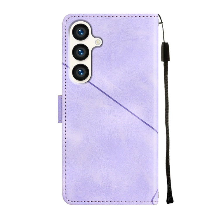 Custodia portafoglio in pelle goffrata per Samsung Galaxy S24 5G