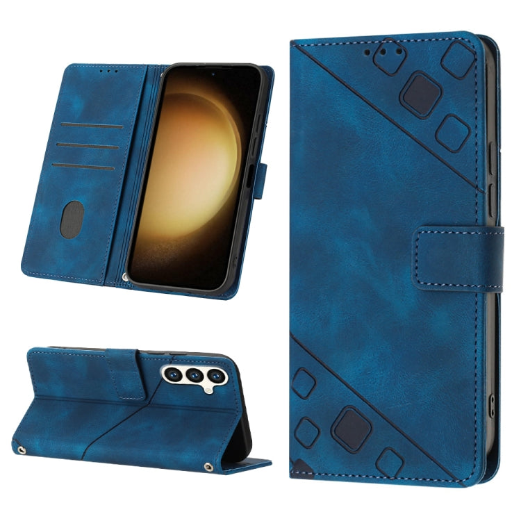 Custodia portafoglio in pelle goffrata per Samsung Galaxy S24 Ult