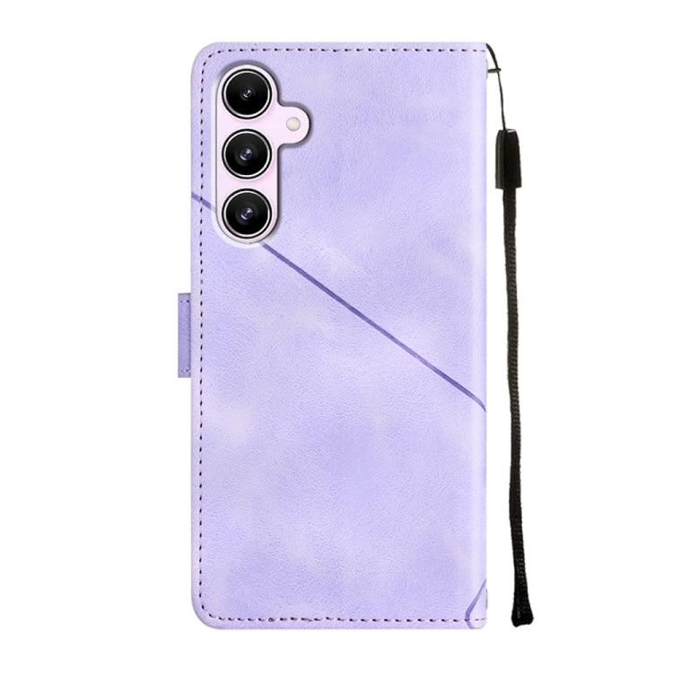 Custodia portafoglio in pelle goffrata per Samsung Galaxy S24 Ult