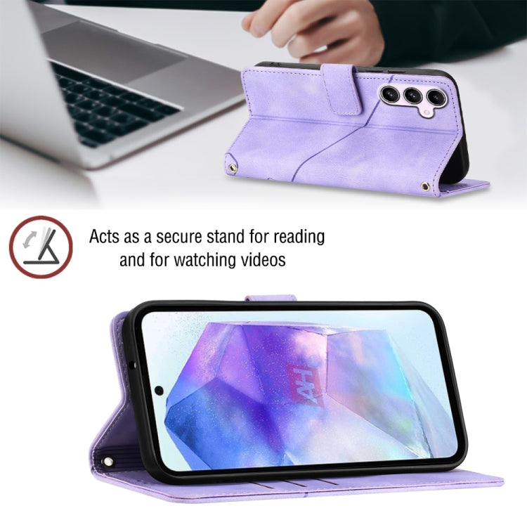 Custodia portafoglio in pelle goffrata per Samsung Galaxy S24 Ult