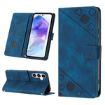 Custodia portafoglio in pelle goffrata per Samsung Galaxy S24 Ult