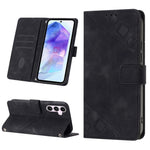 Custodia portafoglio in pelle goffrata per Samsung Galaxy S24 Ult
