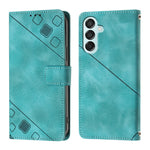 Custodia portafoglio in pelle goffrata per Samsung Galaxy Z Fold6