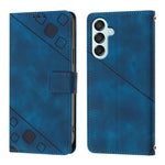 Custodia portafoglio in pelle goffrata per Samsung Galaxy Z Fold6