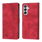 Custodia portafoglio in pelle goffrata per Samsung Galaxy Z Fold6