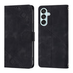 Custodia portafoglio in pelle goffrata per Samsung Galaxy Z Fold6