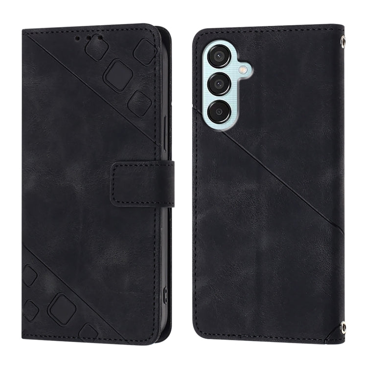Custodia portafoglio in pelle goffrata per Samsung Galaxy Z Fold6
