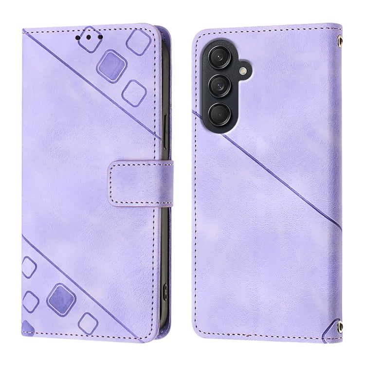 Custodia portafoglio in pelle goffrata per Samsung Galaxy Z Fold6