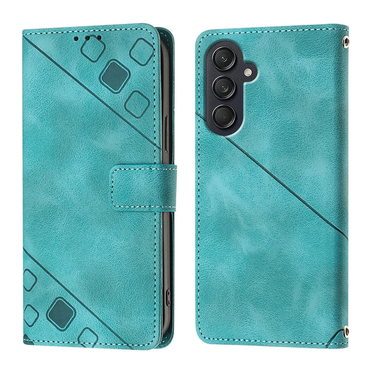 Custodia portafoglio in pelle goffrata per Samsung Galaxy Z Fold6