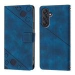 Custodia portafoglio in pelle goffrata per Samsung Galaxy Z Fold6