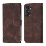 Custodia portafoglio in pelle goffrata per Samsung Galaxy Z Fold6