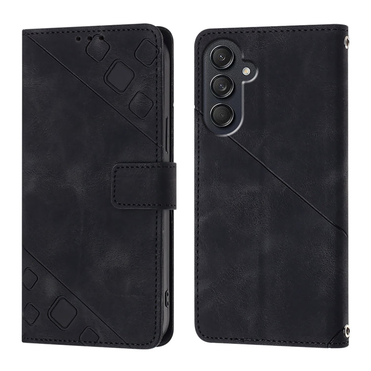 Custodia portafoglio in pelle goffrata per Samsung Galaxy Z Fold6