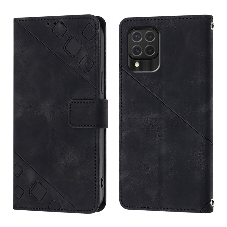 Custodia per telefono in pelle goffrata effetto pelle, For Samsung Galaxy A25 5G / A24, For Samsung Galaxy S23 FE 5G, For Samsung Galaxy M62
