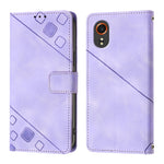 Custodia portafoglio in pelle goffrata per Samsung Galaxy Z Fold6