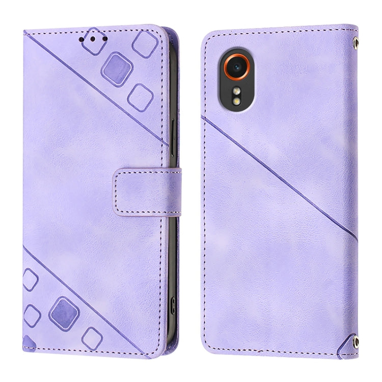 Custodia portafoglio in pelle goffrata per Samsung Galaxy Z Fold6