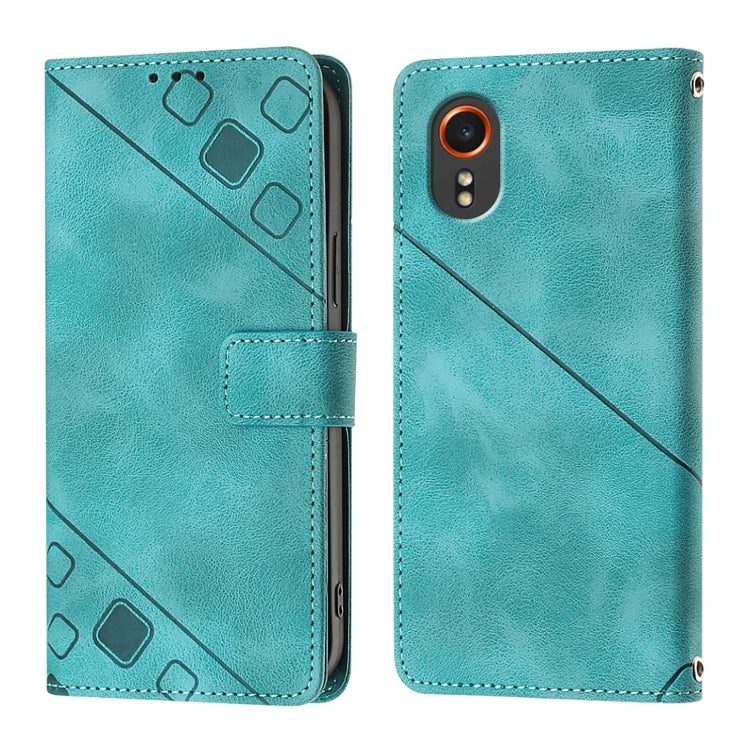 Custodia portafoglio in pelle goffrata per Samsung Galaxy Z Fold6