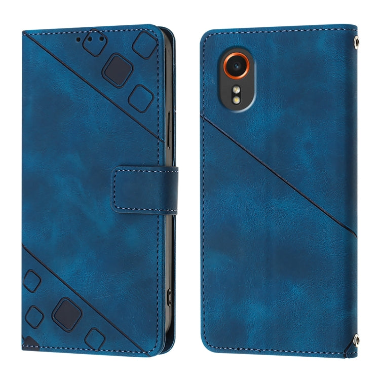 Custodia portafoglio in pelle goffrata per Samsung Galaxy Z Fold6