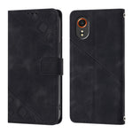 Custodia portafoglio in pelle goffrata per Samsung Galaxy Z Fold6