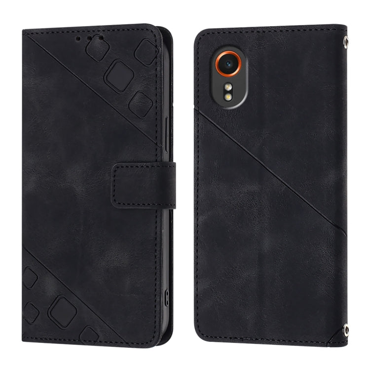 Custodia portafoglio in pelle goffrata per Samsung Galaxy Z Fold6