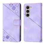 Custodia portafoglio in pelle goffrata per Samsung Galaxy Z Fold6