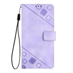 Custodia portafoglio in pelle goffrata per Samsung Galaxy Z Fold6