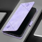 Custodia portafoglio in pelle goffrata per Samsung Galaxy Z Fold6