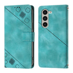 Custodia portafoglio in pelle goffrata per Samsung Galaxy Z Fold6