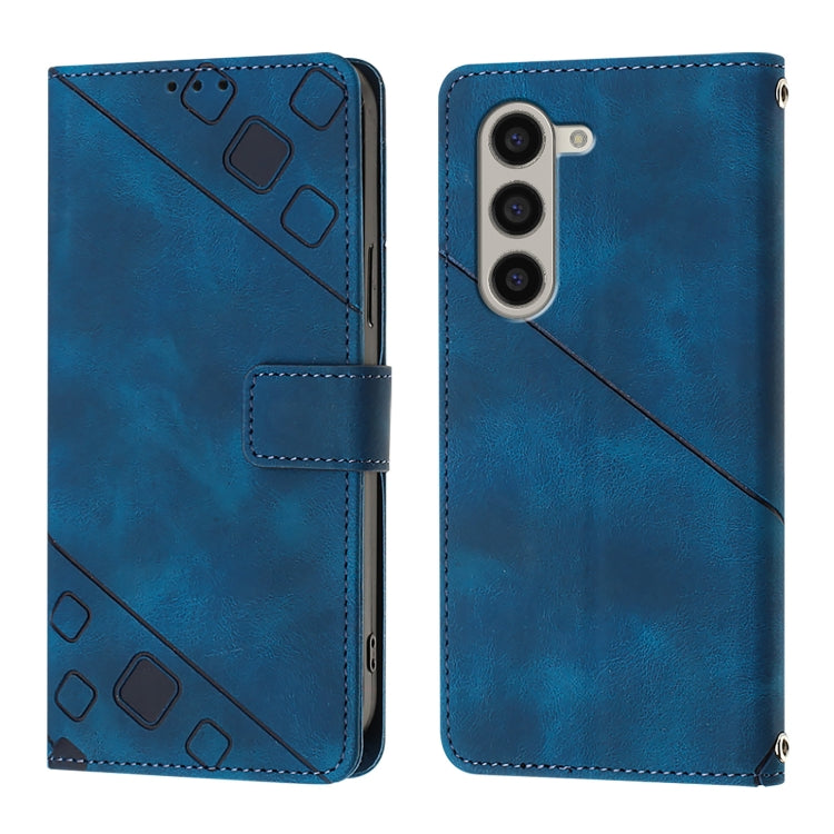 Custodia portafoglio in pelle goffrata per Samsung Galaxy Z Fold6