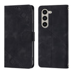 Custodia portafoglio in pelle goffrata per Samsung Galaxy Z Fold6
