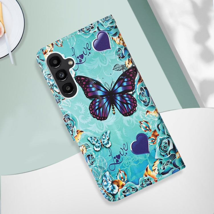 Custodia in pelle con motivo colorato per Samsung Galaxy