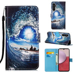 Custodia in pelle con motivo colorato per Samsung Galaxy