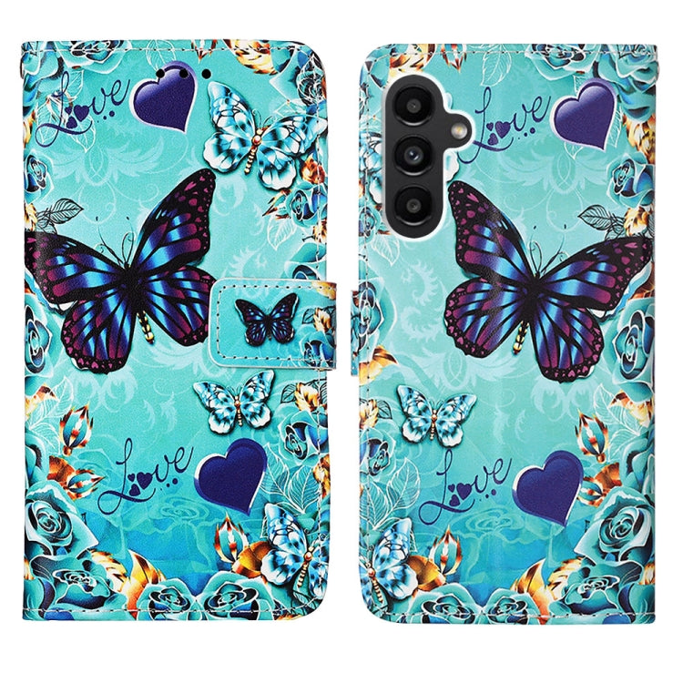 Custodia in pelle con motivo colorato per Samsung Galaxy A15
