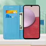 Custodia in pelle con motivo colorato per Samsung Galaxy A15