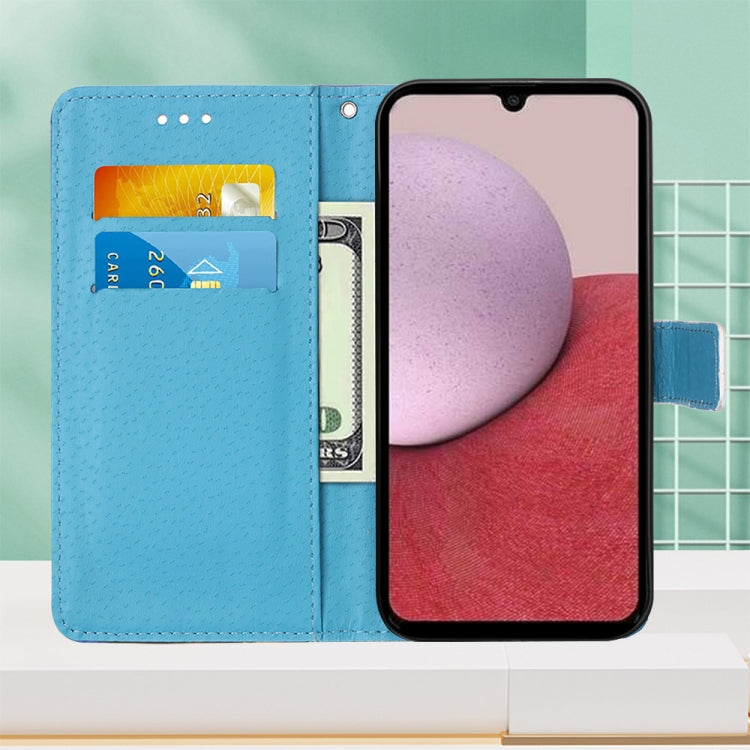 Custodia in pelle con motivo colorato per Samsung Galaxy A15