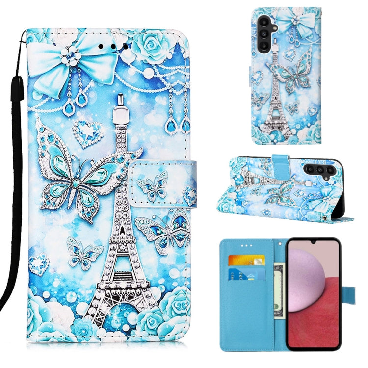 Custodia in pelle con motivo colorato per Samsung Galaxy A15