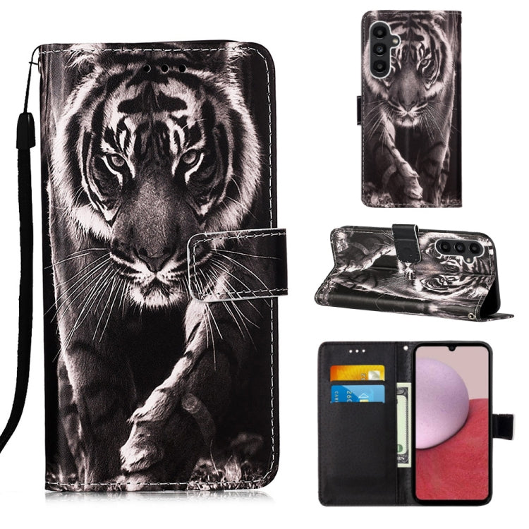 Custodia in pelle con motivo colorato per Samsung Galaxy A15
