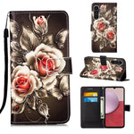 Custodia in pelle con motivo colorato per Samsung Galaxy A15