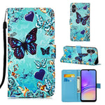 Custodia in pelle con motivo colorato per Samsung Galaxy A15