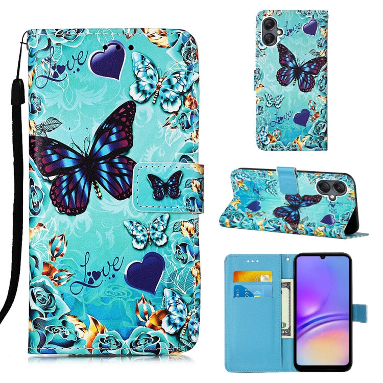 Custodia in pelle con motivo colorato per Samsung Galaxy A15