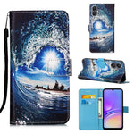 Custodia in pelle con motivo colorato per Samsung Galaxy A15