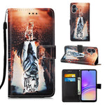Custodia in pelle con motivo colorato per Samsung Galaxy A15
