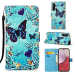 Custodia in pelle con motivo colorato per Samsung Galaxy A15