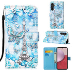 Custodia in pelle con motivo colorato per Samsung Galaxy A15